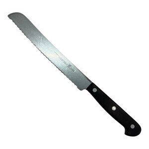 J.A. Henckels Zwillingswerk Friodur Serrated Bread Knife Dk Brown Wood Handle